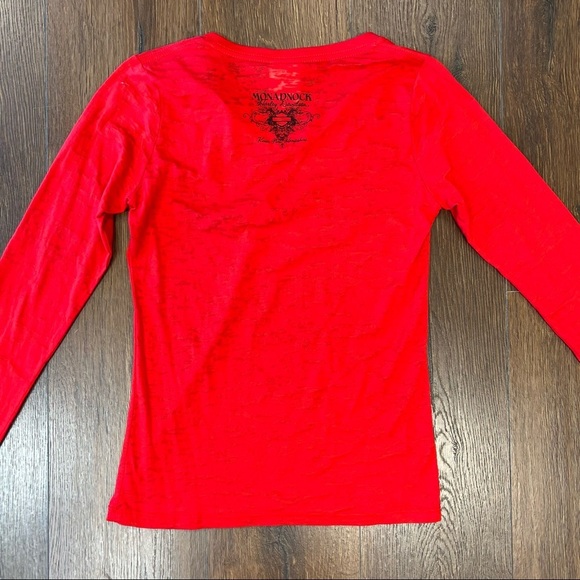 Harley-Davidson long sleeve v neck tee SZ MD - Picture 3 of 4